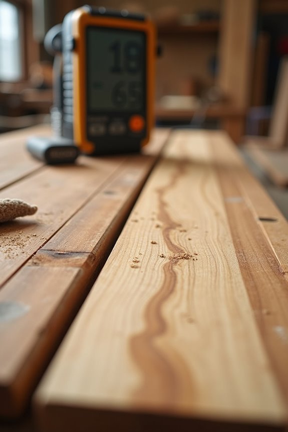 moisture finish veneer assessment