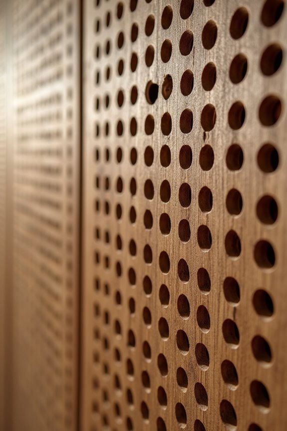 perforated wood acoustic absorption