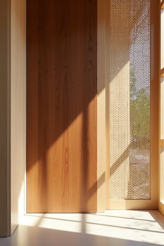 perforated wood enhances absorption