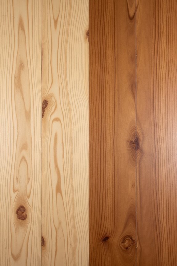 raw vs boiled linseed oil color differences