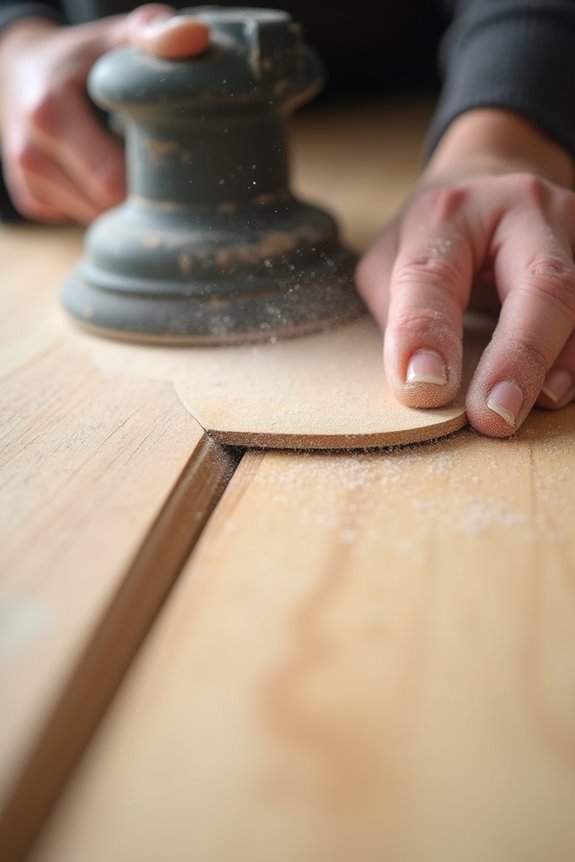 sanding veneer with care guidelines