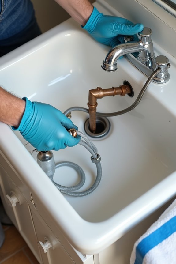 shutoff disconnect caulk removal