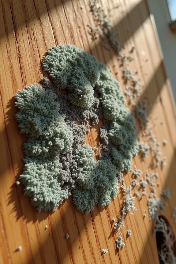 spot mold before spreading promptly