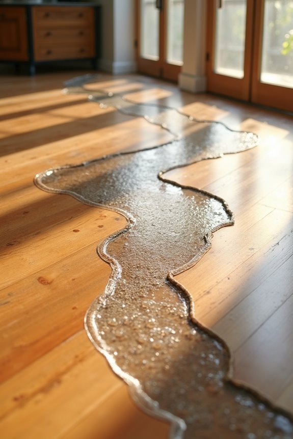 spread epoxy add decorative elements