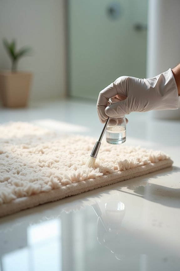 test stain safely on hidden area