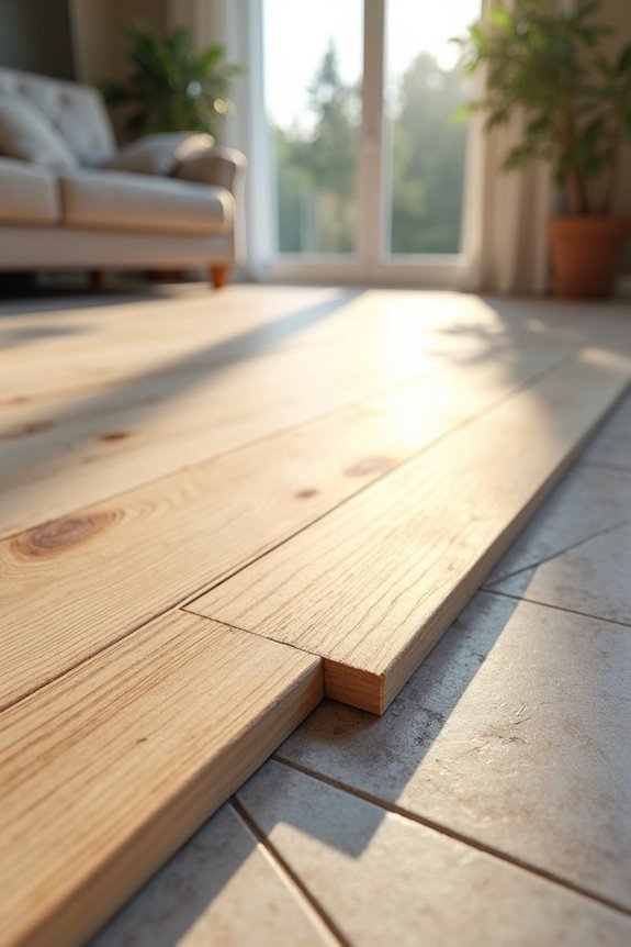 tile to wood flooring needs approval moisture testing proper adhesive