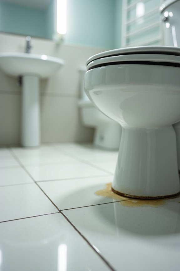 toilet wax ring failure causing urine odor