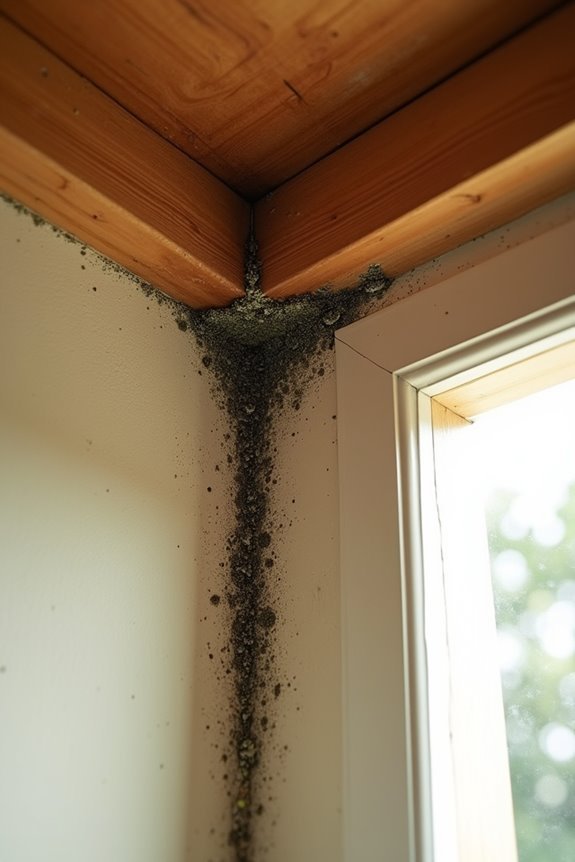 trapped moisture fuels mold growth