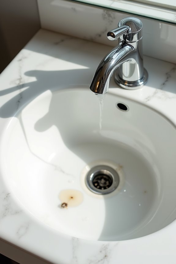 urine odors around toilet base