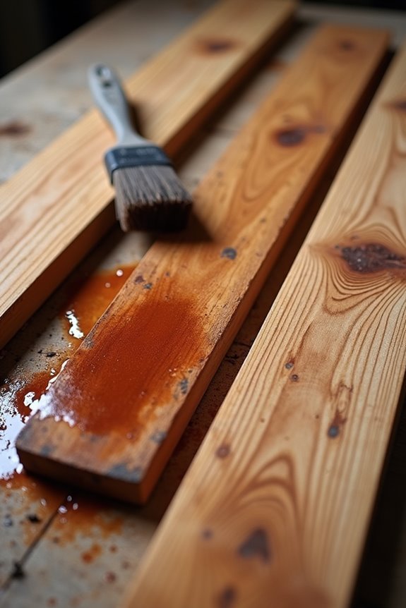 wet stain prep critical thin coats